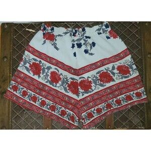 Papaya Floral Girls Small Swim Shorts